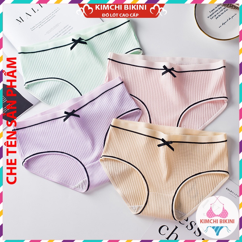 Combo 3 quần con nữ vải cotton mềm nhiều mẫu KIMCHIBIKINI Set 3 quần nót nữ thông hơi chống viêm chị em hay dùng QL002