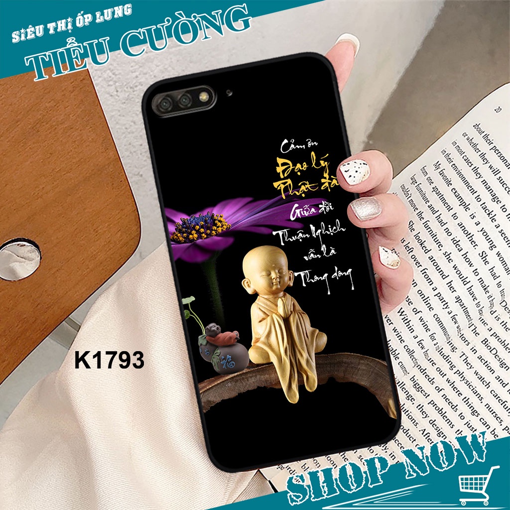 Ốp HUAWEI Y7 Pro 2018 in họa tiết Thư Pháp thời trang siêu đẹp và siêu độc