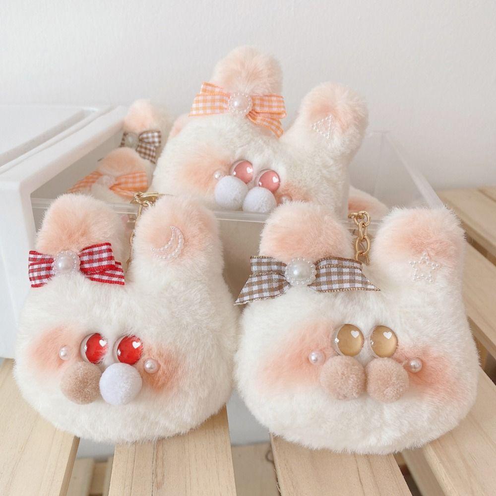 DARNELL Thỏ Nhồi Bông Mềm Mại Trang Trí Điện Thoại / Móc Khóa