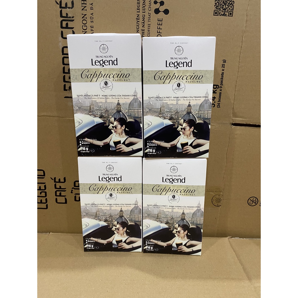 Cà Phê Legend Cappuccino Trung Nguyên  Hương Hazenut  .