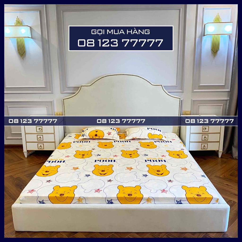 Bộ Ga Gối Chun Blue Sky - Cotton Poly Hàng Loại 1 - Giá Tốt