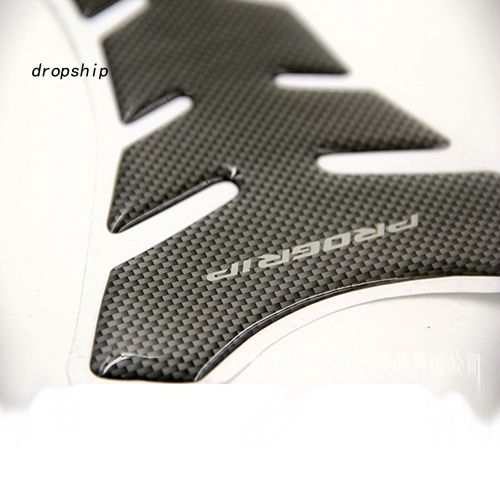 Miếng Dán Trang Trí Bình Xăng Xe Hơi Hình Xương Cá Bằng Sợi Carbon Màu Đen