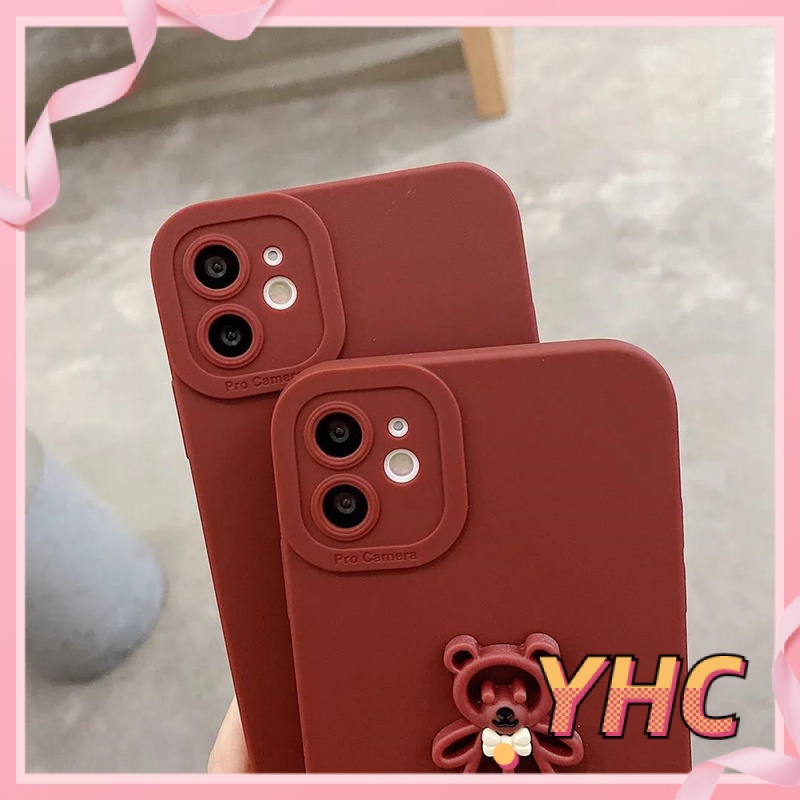 ốp iphone TPU In Hình Gấu 3d tương thích iPhone 6s 6splus 7 7plus 8 8plus X XS XSMAX 11 12 Pro Max Plus-055