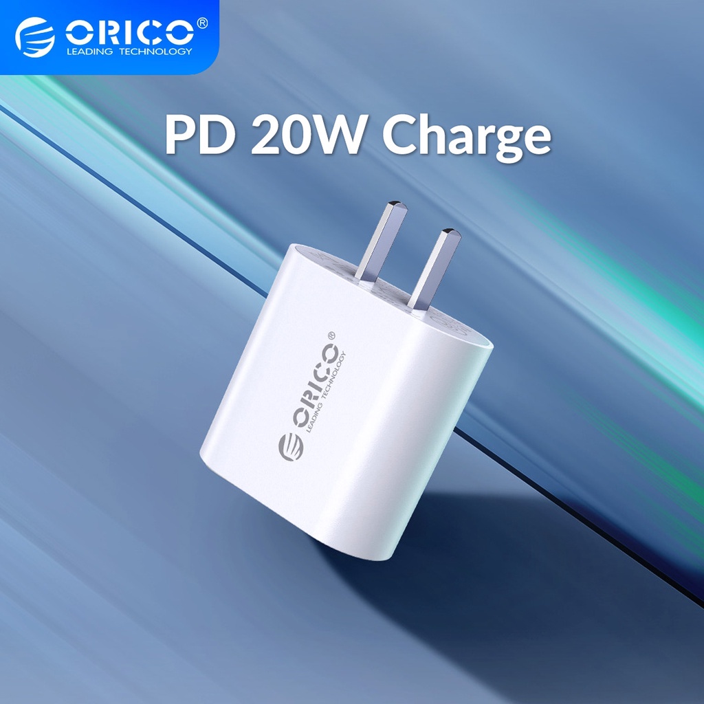 Củ sạc nhanh Type C PD 20W ORICO PV20-C Cho điện thoại máy tính bảng