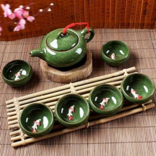 Bộ bình trà cá Koi
