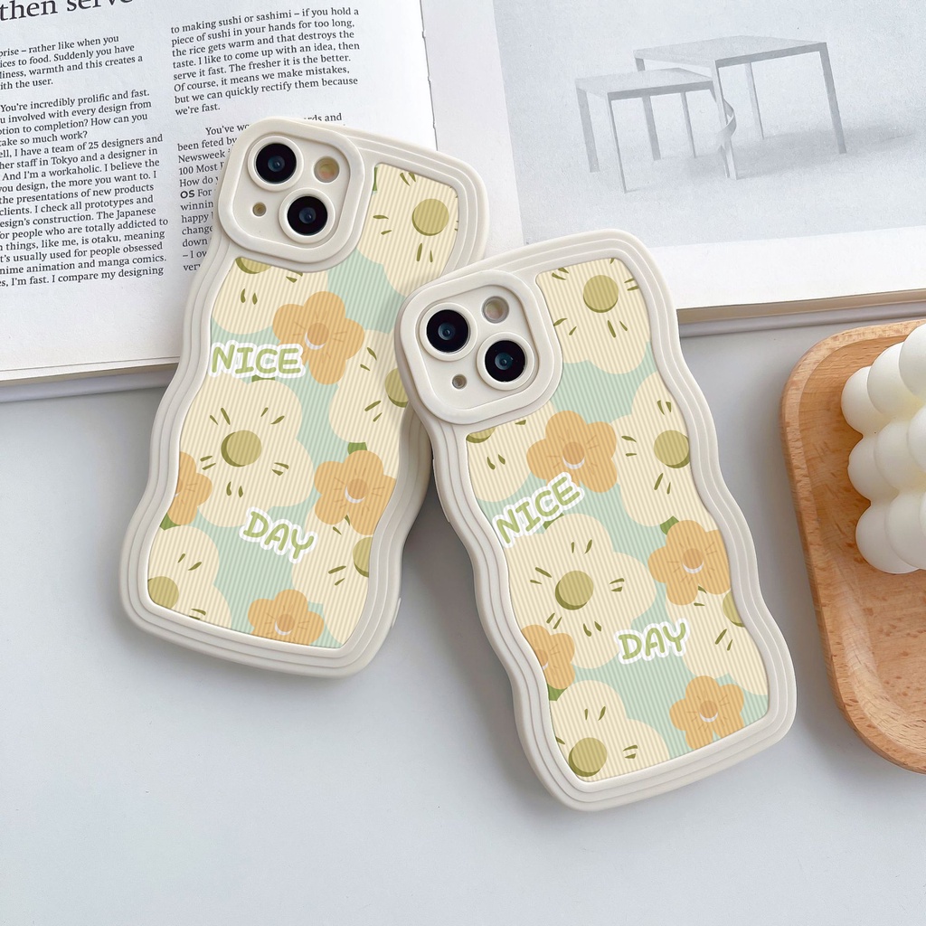 Ốp Điện Thoại TPU Mềm Chống Rơi / Dấu Vân Tay Họa Tiết Hoa Cho iPhone 7 8 Plus 11 14 12 13 Pro Max XR 6 6s 14 Plus X XS Max SE 2020