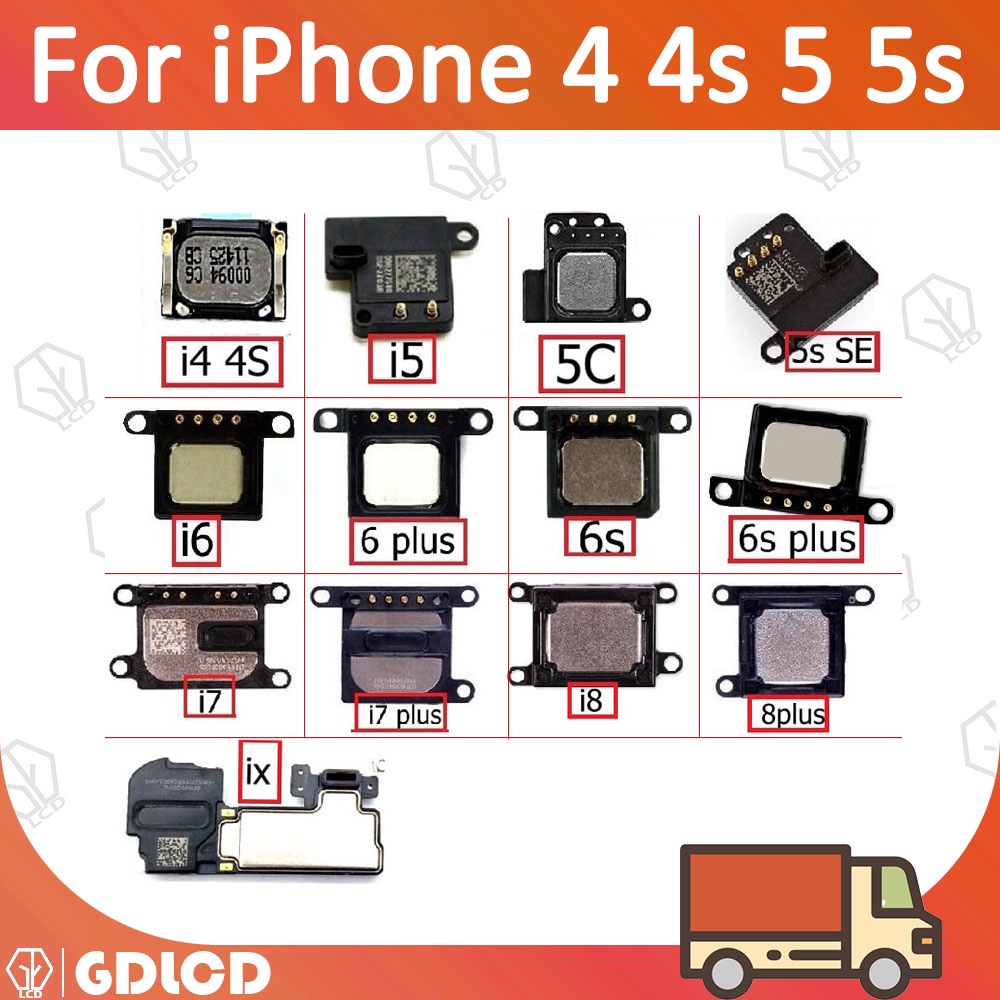 Loa nghe điện thoại thích hợp cho Iphone 4 4s 5 5s 5c Se 6 6s 7 8 Plus X