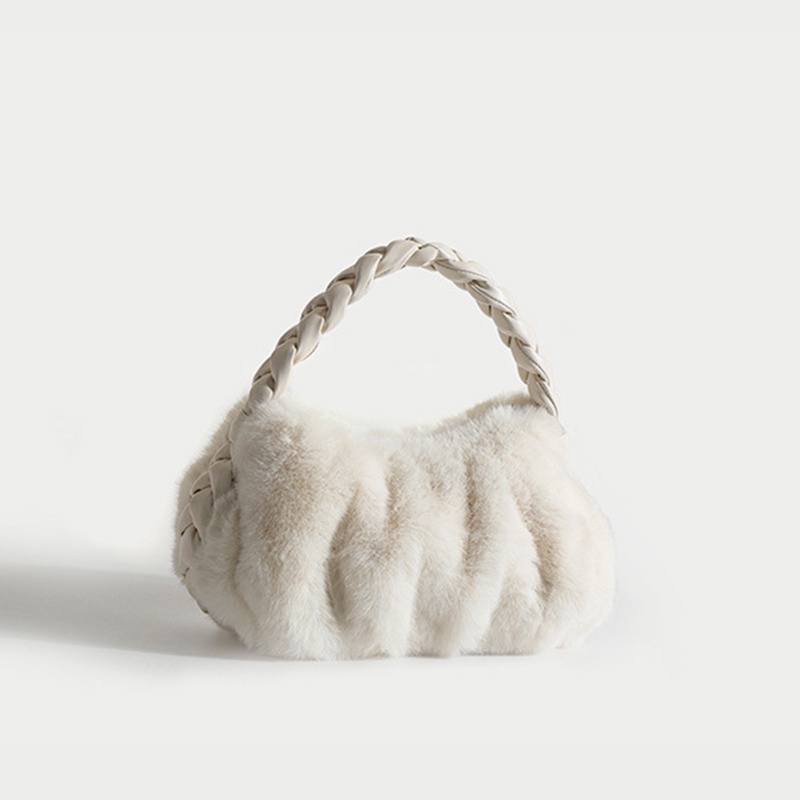 Ielgy Túi Xách Lông Xù Dạng Xoắn Dễ Phối Đồ Chất Lượng Cao Cho Nữ