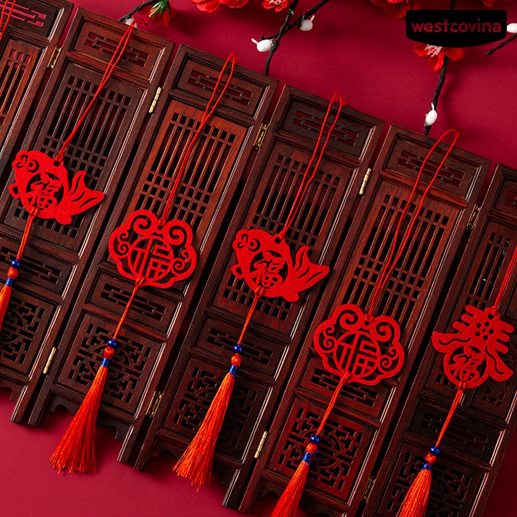 [Hot]☃1 Bộ Biển Báo Thắt Nút Màu Sắc Tươi Sáng Chống Thấm Nước Trang Trí Kiểu Trung Hoa