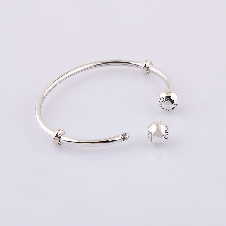 Pandora Vòng Tay Hở Mạ Bạc 925 Thời Trang Cho Nữ