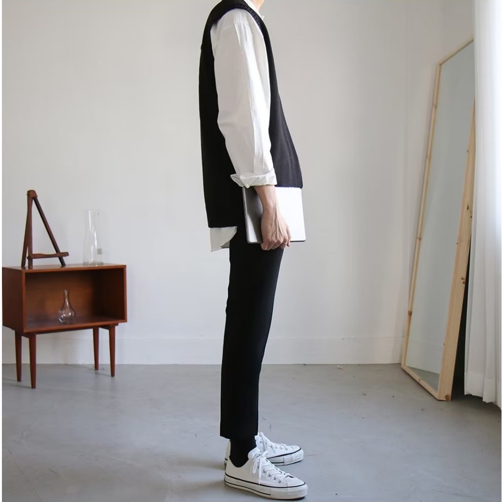 Áo Khoác Sweater Dệt Kim Sát Nách Kiểu Hàn Quốc Thời Trang Xuân Thu 2022 Cho Nam