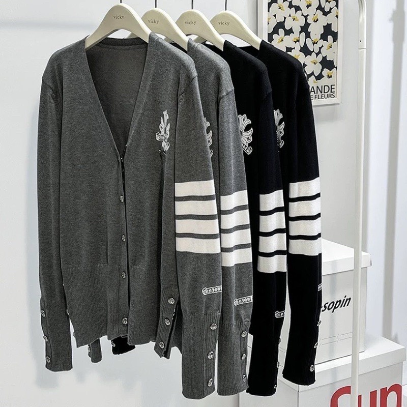Áo khoác, áo CARDIGAN Chrome in hình sắc nét sang chảnh