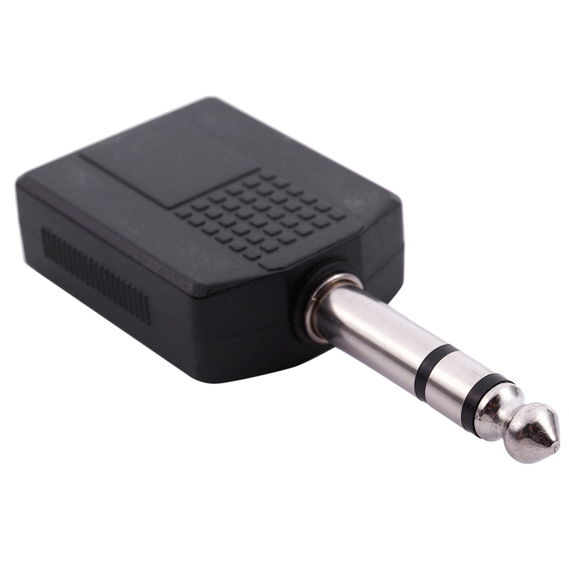 Đầu cắm Mono 6,35mm Nam đến Đầu nối bộ chia ổ cắm kép 6,35mm Nữ