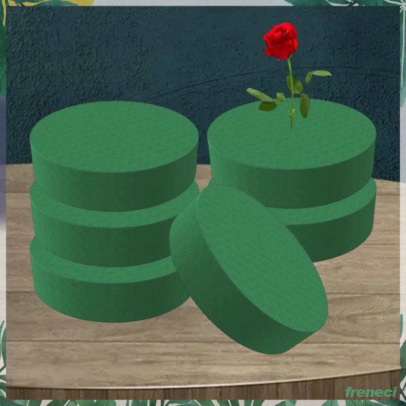 Set 6 Mút Xốp Cắm Hoa Khô / Ướt Màu Xanh Lá Dùng Trang Trí Hoa