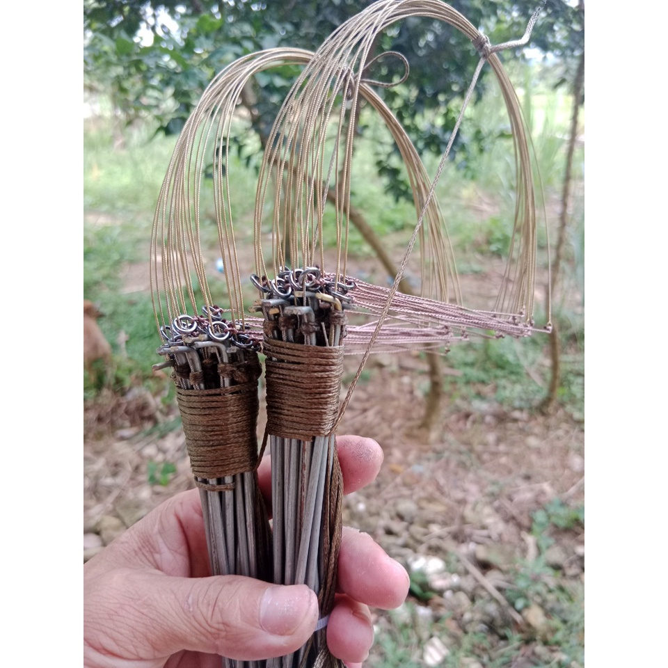 Giò bẫy gà rừng thép khoan khuyên đúc cải tiến