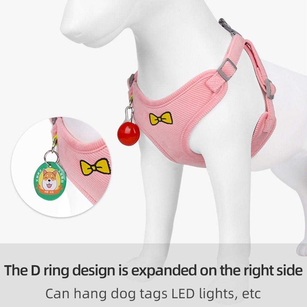 Dây Dắt Thú Cưng Đi Dạo Mềm Mại Có Thể Điều Chỉnh Kích Cỡ