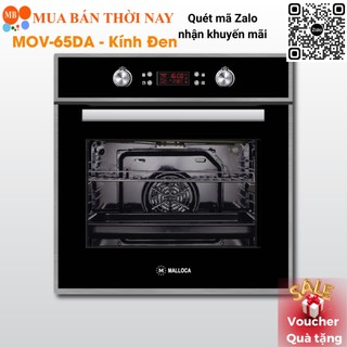Lò nướng âm tủ Malloca MOV 65DA Kính Đen