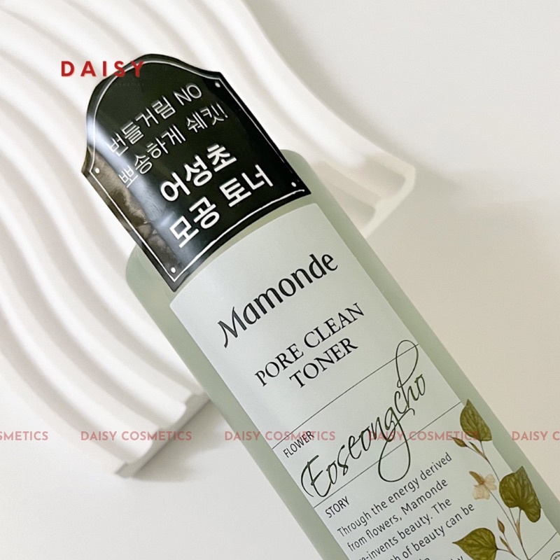 Nước hoa hồng diếp cá Toner Mamonde Pore Clean | Làm sạch sâu và dành cho da nhờn mụn (250ml) | Daisy Cosmetics