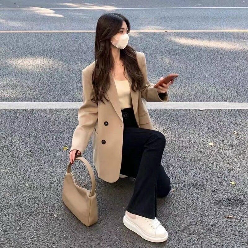 áo khoác vest dáng rộng phong cách hàn quốc
