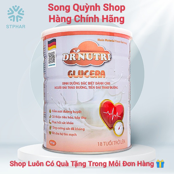 Sữa cho người tiểu đường Dr nutri Glucera hạ đường huyết ổn định lượng đường trong máu,cải thiện tiêu hóa hấp thu tốt