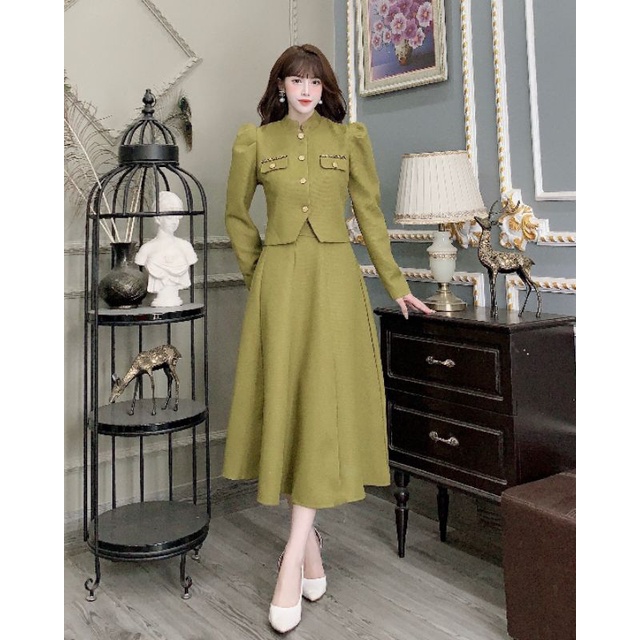 Set váy teck cao cấp