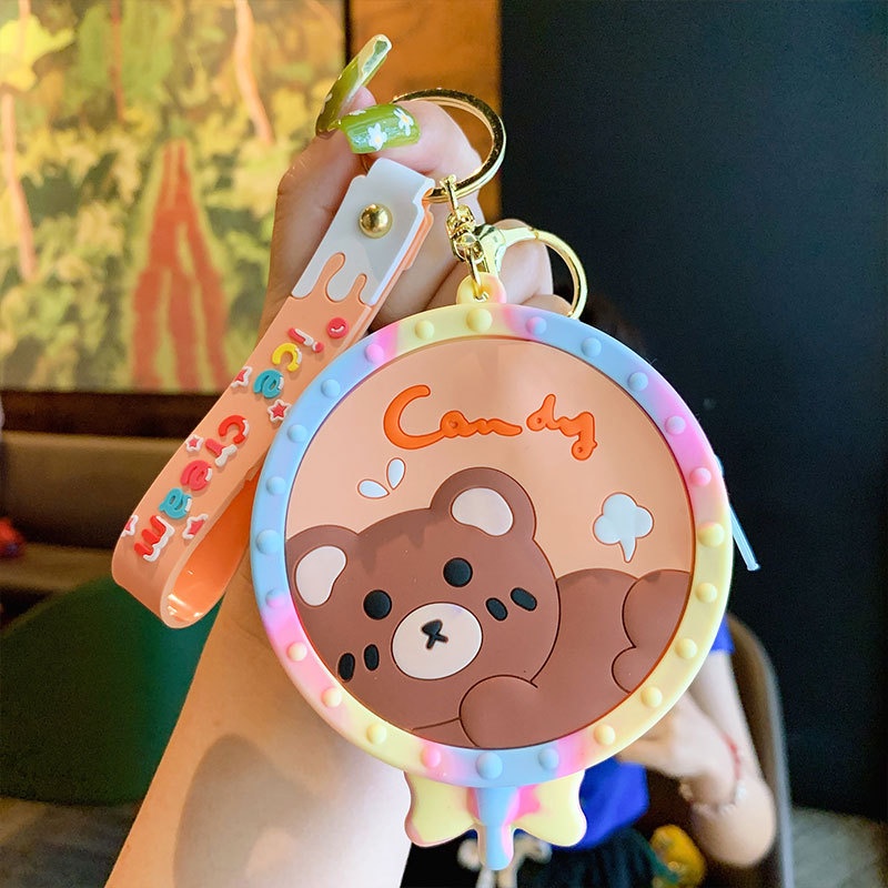 Hoạt Hình Túi Đựng Tiền Xu / Tai Nghe Họa Tiết Bong Bóng Dễ Thương