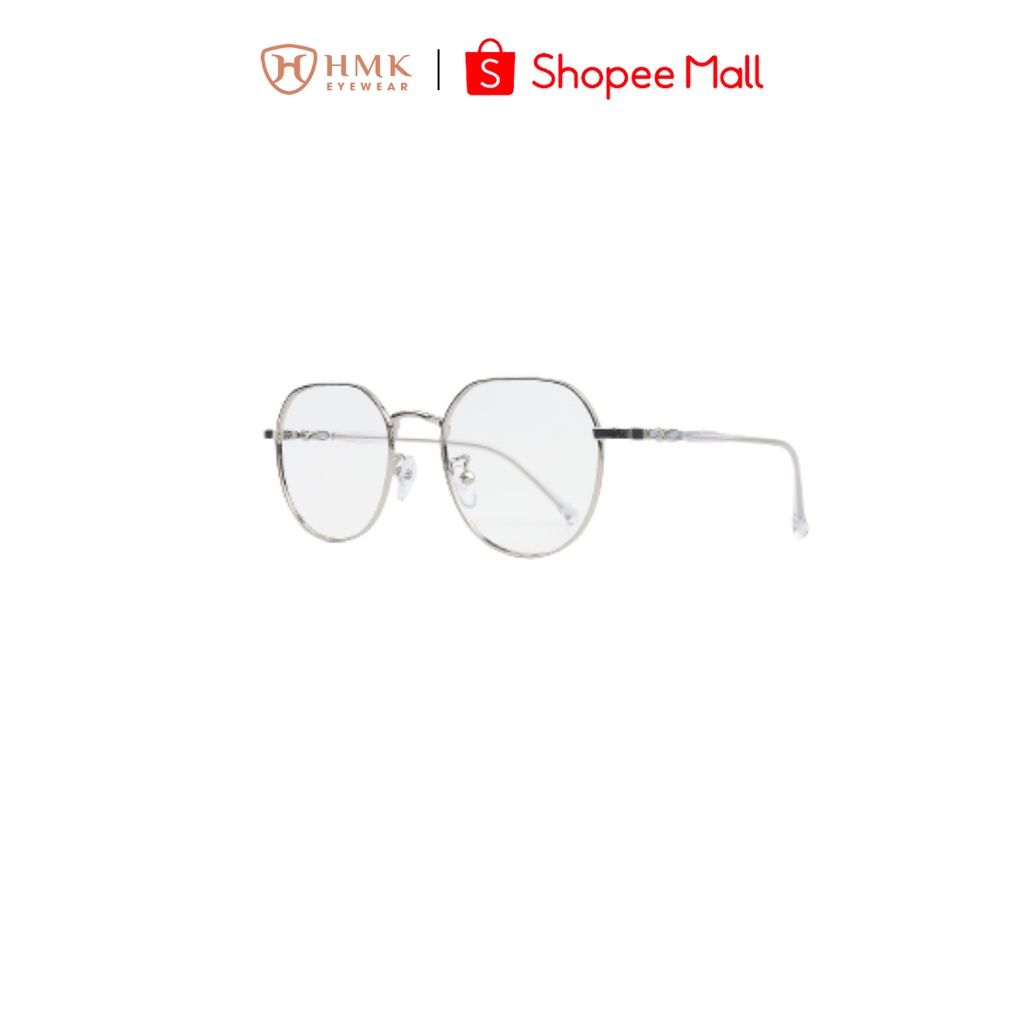GỌNG KÍNH KIM LOẠI HMK NAM NỮ PHONG CÁCH TRẺ TRUNG DÁNG ĐA GIÁC - KL2287