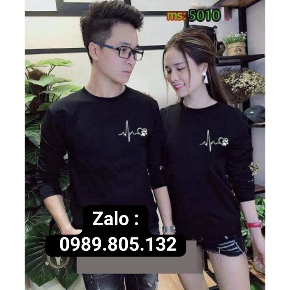 ÁO NỈ ĐÔI MỚI NHẤT- ÁO CẶP THU ĐÔNG TAY DÀI HÀNG LOẠI 1 !