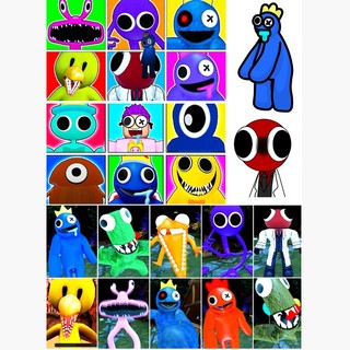 Sticker ảnh dán  Rainbow friends