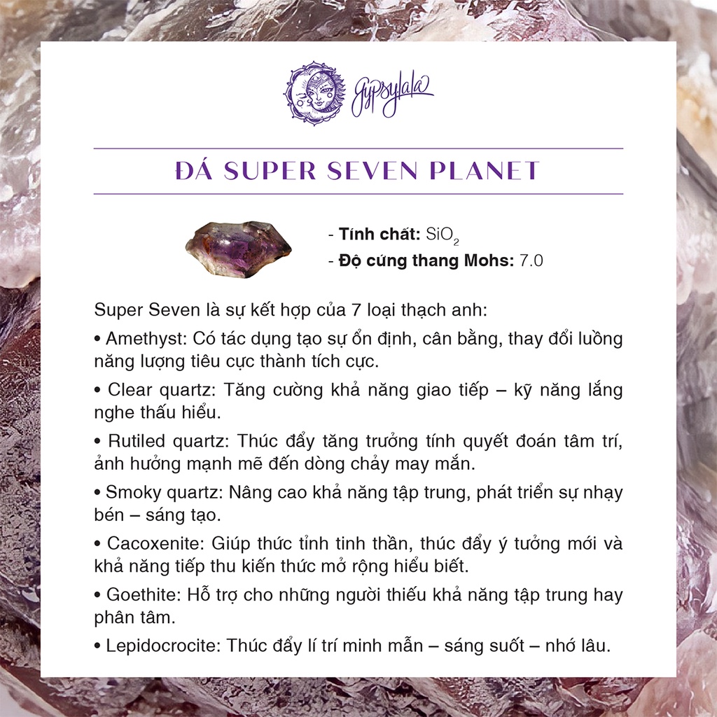 Vòng Tay Đá Super Seven Nhiều Viên SP005621 Gypsy.lala