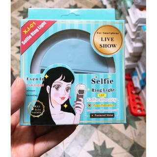 Đèn Led Selfie Ring Light 3 Chế Độ Sáng Nhỏ Gọn