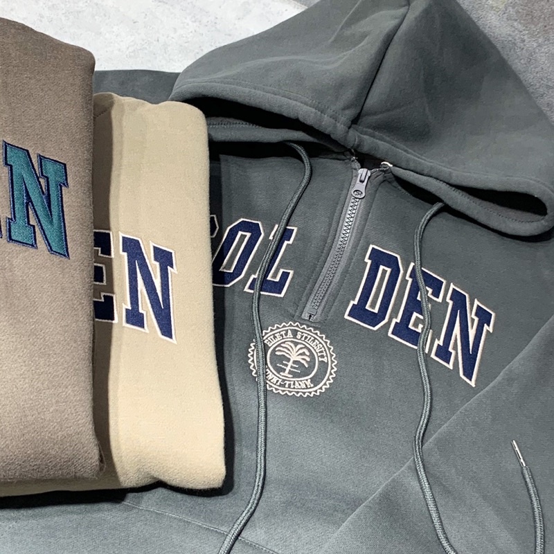 Áo Hoodie Phối ZIP GOLDEN