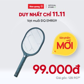 Vợt muỗi Điện Quang ĐQ EMR09 GW (PinLithium, Xanh – Trắng)