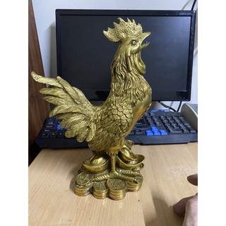 Linh vật gà trống đồng size to tượng gà trống đắc phúc.