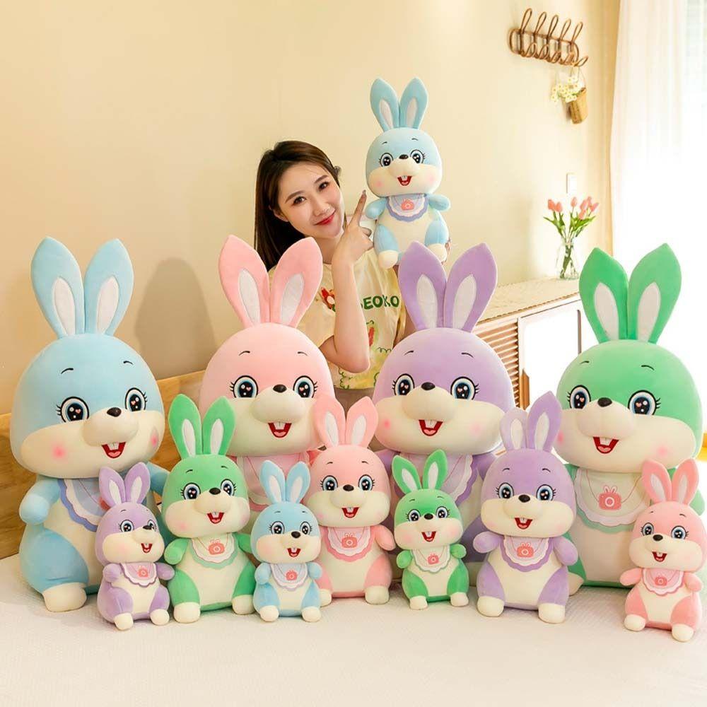 Đồ chơi nhồi bông Hình Thỏ Hoạt Hình Trang Trí Nhà Cửa