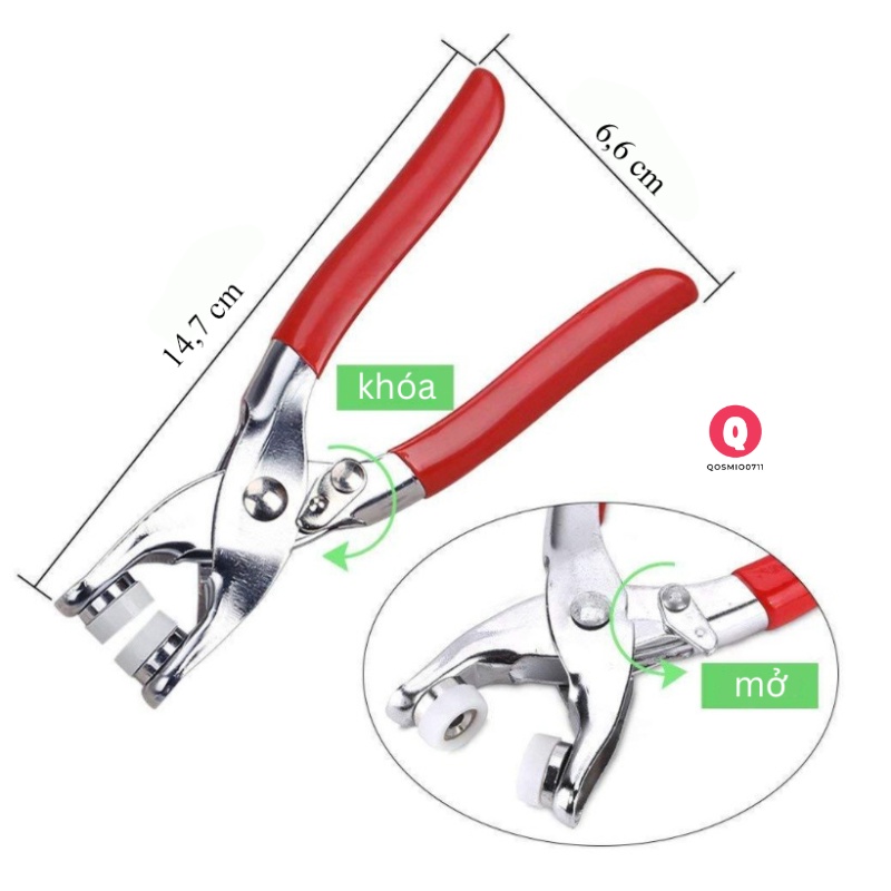 KÌM BẤM CÚC SẮT, BẤM KHUY + TẶNG KÈM 100 CÚC