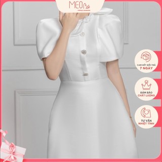 Đầm trắng dự tiệc, váy trắng sang trọng, thiết kế cao cấp  - MEO CLOTHING
