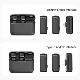 ULANZI J12 Series - Micro thu âm không dây dành cho Điện thoại iOS cổng Lightning hoặc Android cổng Type-C