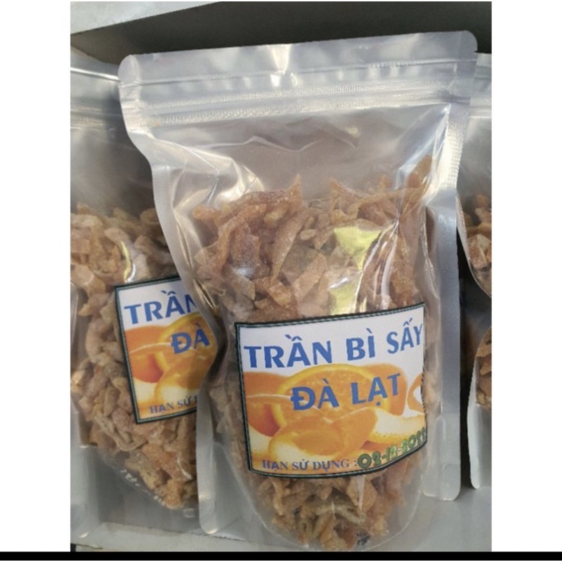 Mứt Trần bì Đà Lạt gói 500g-giảm ho hiệu quả