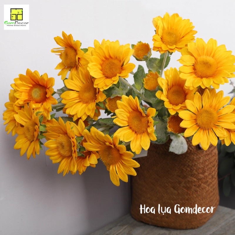 Hoa hướng dương giả hoa lụa đẹp cao cấp