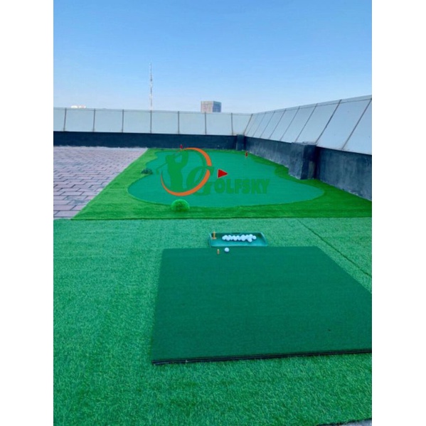 Thảm Tập Golf Swing 100cm x 125cm - Tặng Bóng và Tee cao su - Ảnh Thật 100%