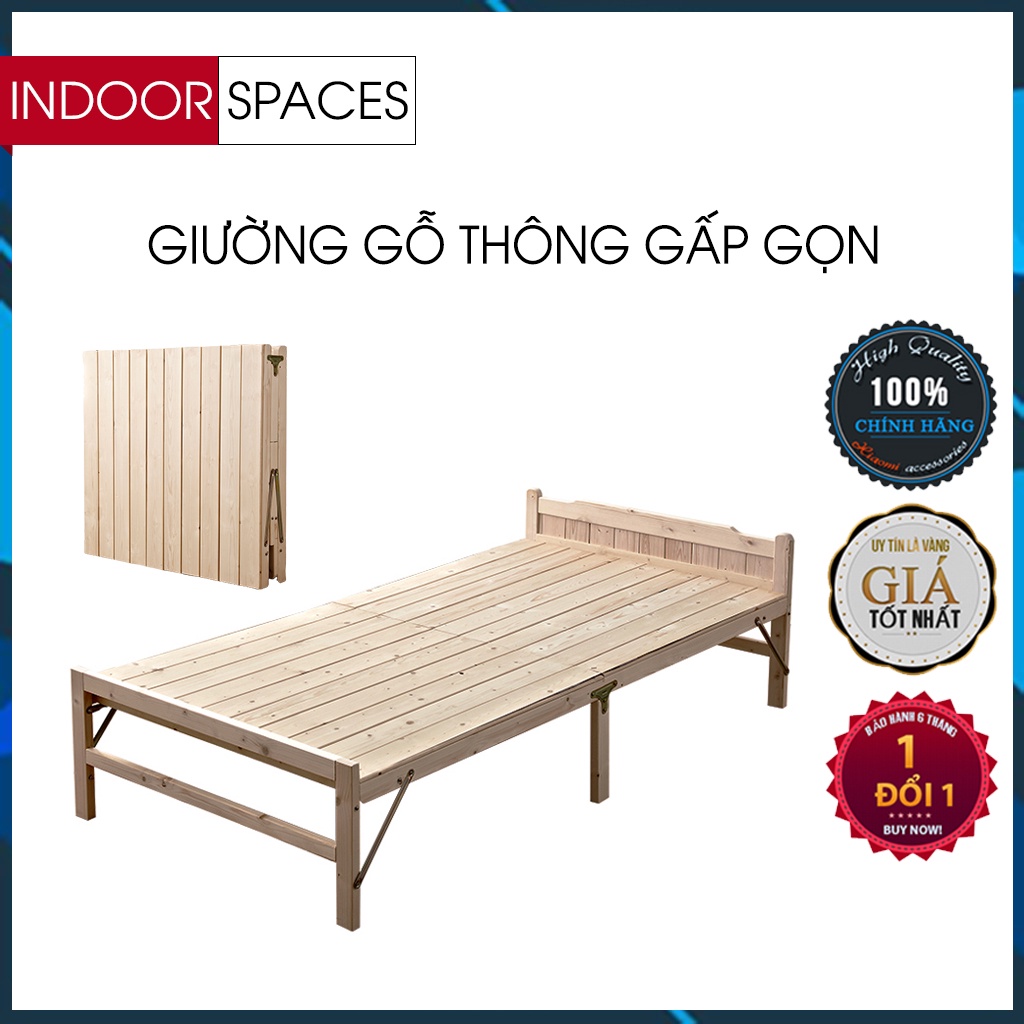 Giường xếp gỗ thông gấp gọn - Giường gỗ thu gọn