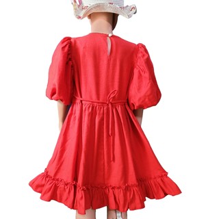 Đầm bé gái xòe - tay Lồng đèn_D33