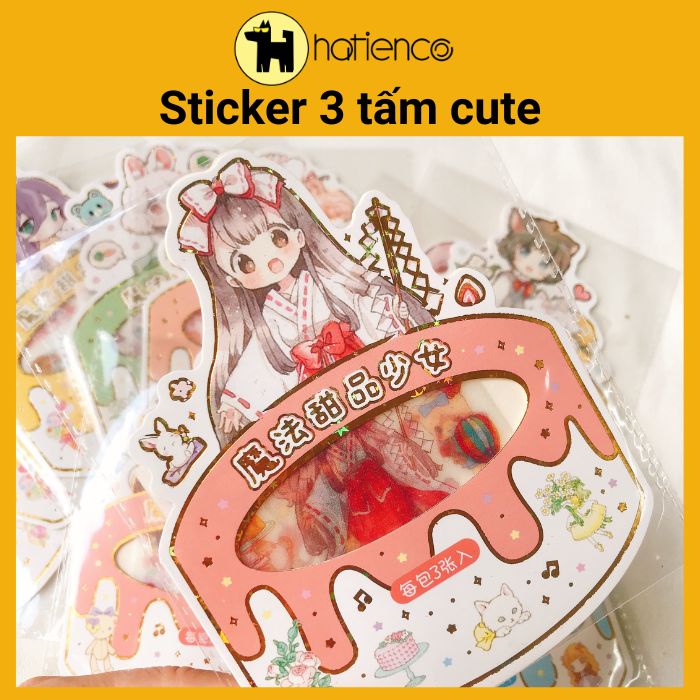 Sticker cute,hình dán dễ thương