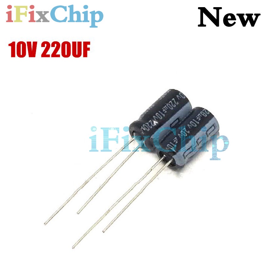 Bộ 50 Chất Lượng Higt 10V220UF 6 * 7mm 220UF 10V 6 * 7 Tụ Điện Phân