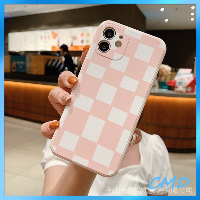 Ốp Điện Thoại Họa Tiết Kẻ Ô Cho iPhone 11 12 13promax 6 6plus 6s 6splus 7 7plus 8 8plus x xs xr xs max plus promax/-3085