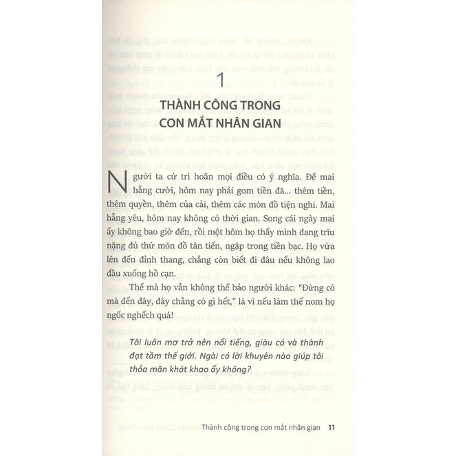 Sách - Thành Công Đích Thực - Danh Tiếng Tiền Tài Khát Vọng - ĐN