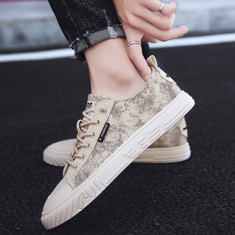 Giày Thể Thao Vải Canvas Thoáng Khí Thời Trang Xuân Hè Phong Cách Hàn Quốc Mới Cho Nam