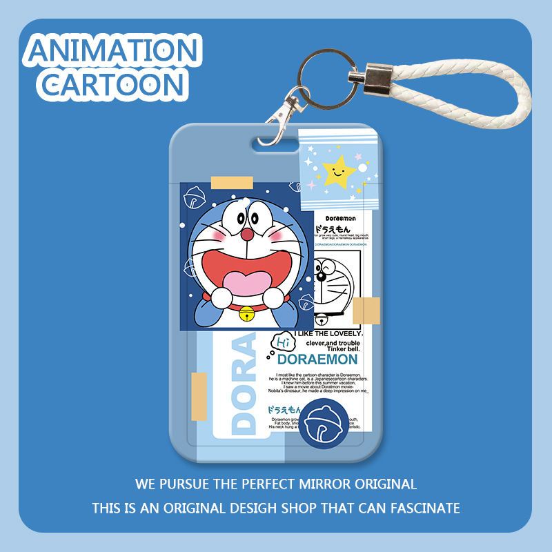 Vòng Đeo Tay Đựng Thẻ Hình Mèo Máy Doraemon Dễ Thương