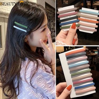 Kẹp tóc màu trơn đơn giản thời trang cho nữ